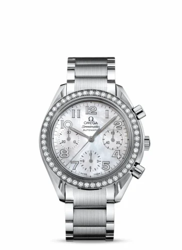 Omega Speedmaster Reduced Ladies Stainless Steel / Diamond / MOP-Silver / Bracelet 3535.70.00 (35357000)